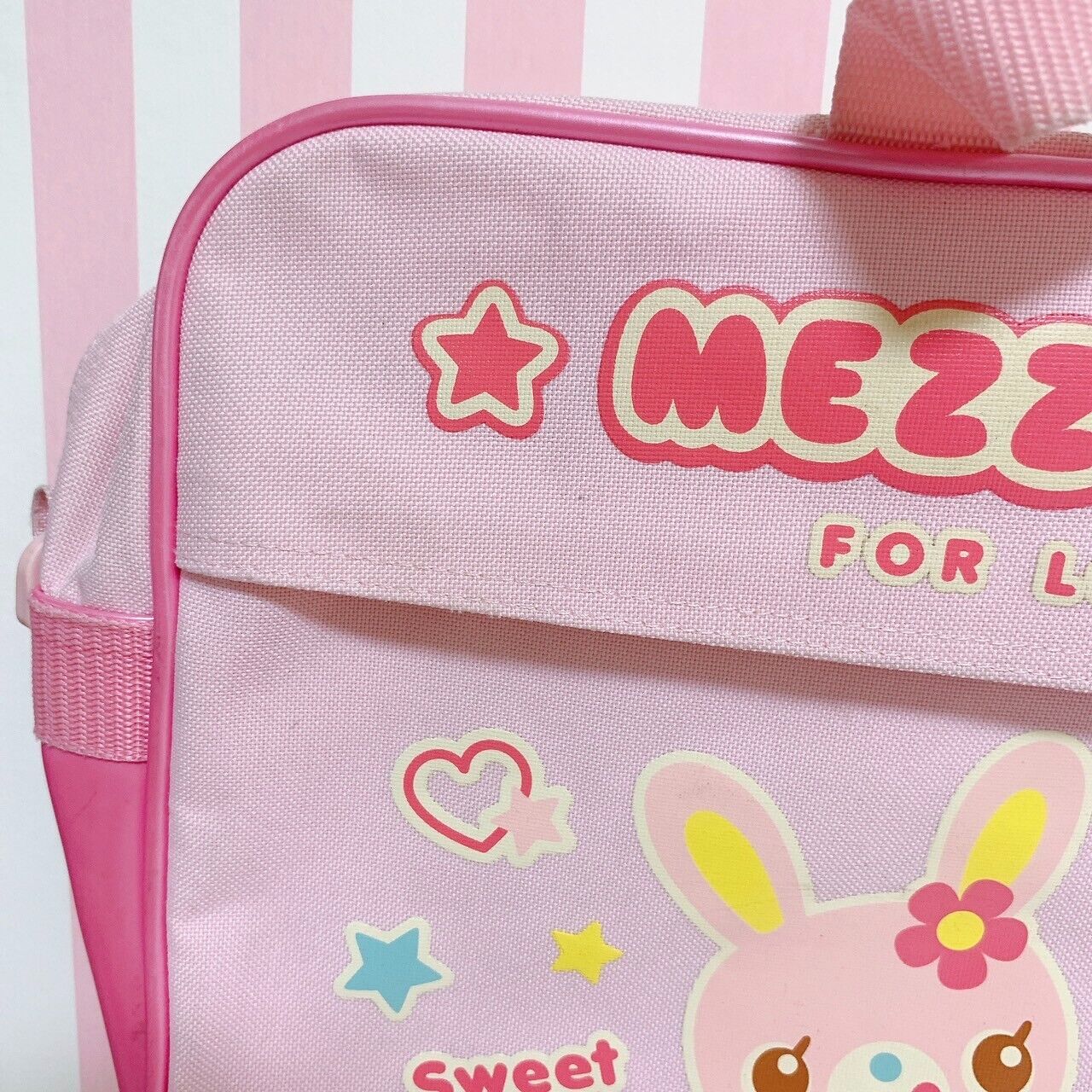 Mezzo Piano mimi popo Shoulder bag No String School Bag Pink Cute Character Rare