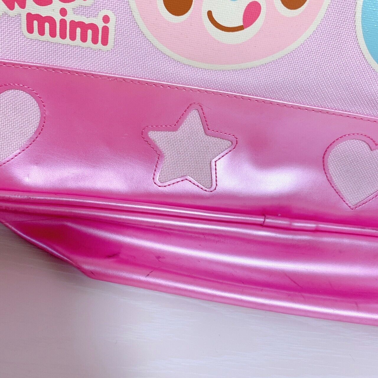 Mezzo Piano mimi popo Shoulder bag No String School Bag Pink Cute Character Rare