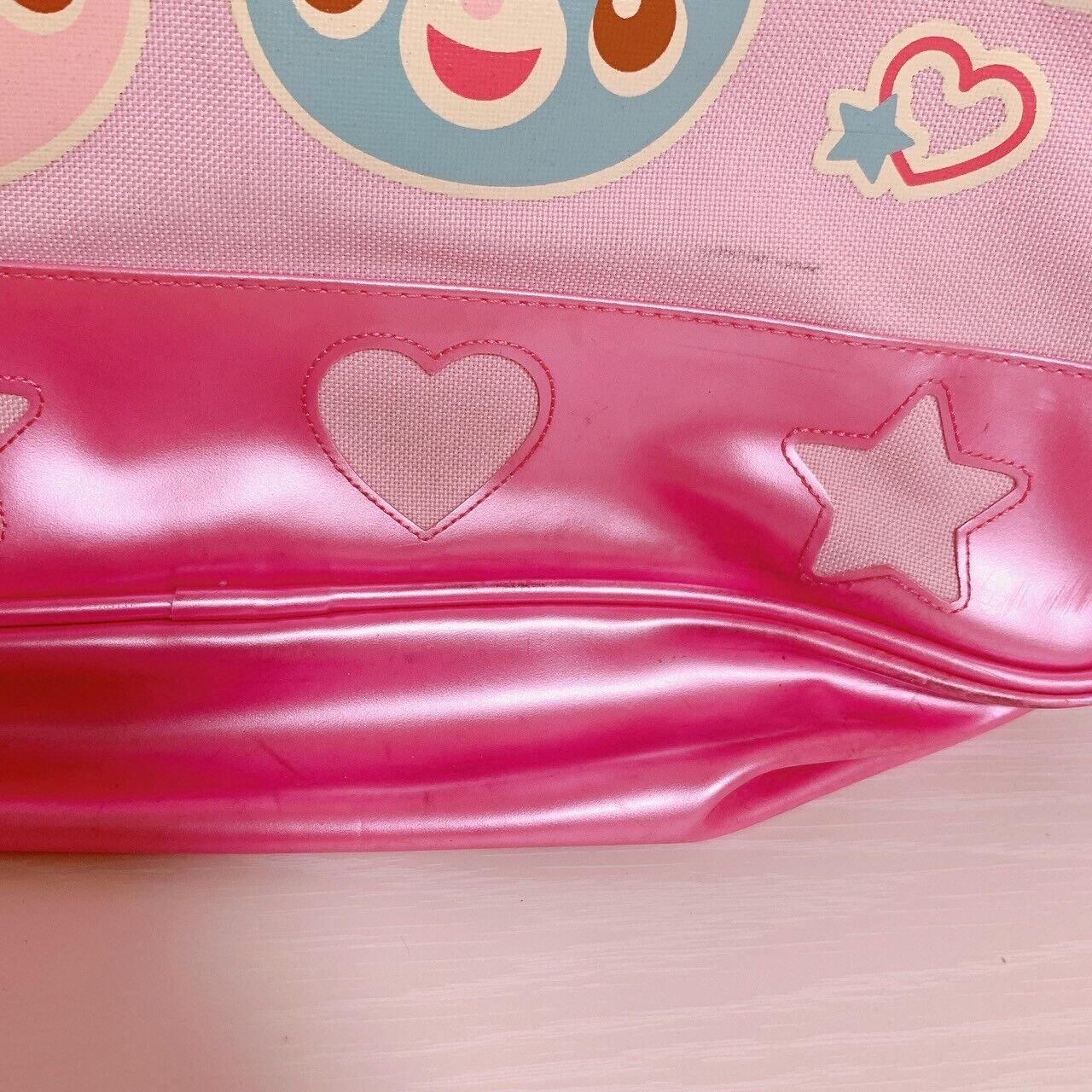 Mezzo Piano mimi popo Shoulder bag No String School Bag Pink Cute Character Rare