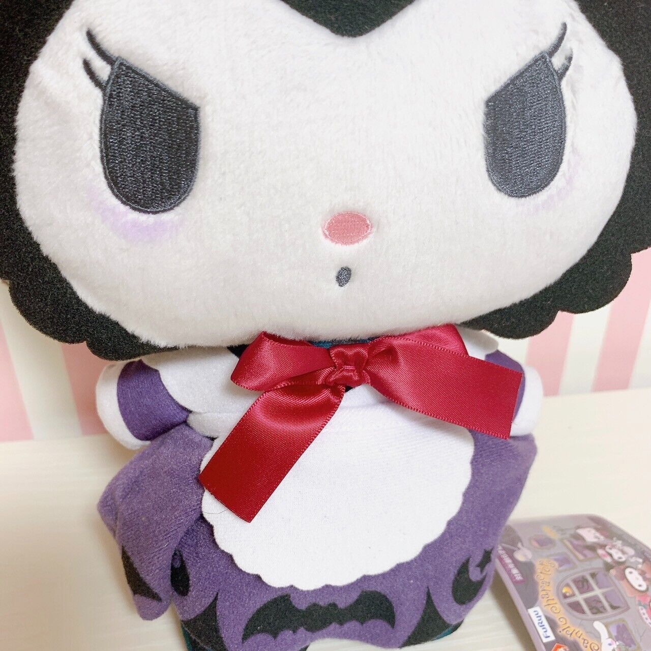 Sanrio Kuromi Spooky Night Plush Doll Soft Toy Bat Skull Furyu Kawaii Character