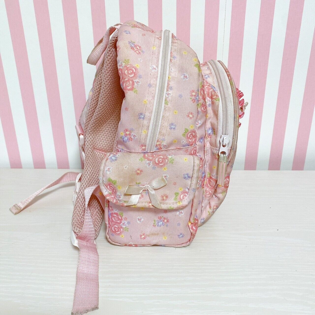 Sanrio My Melody Backpack School Bag Rosette Pink Rose Ribbon Characters Kawaii