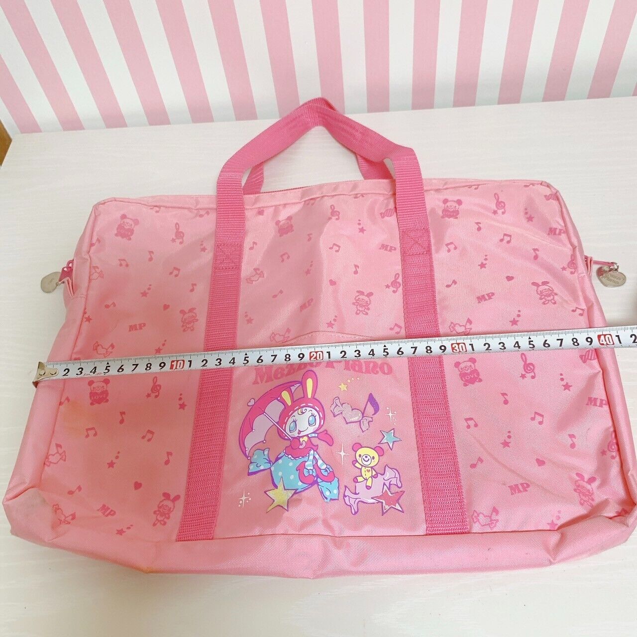 Mezzo Piano Berrie Lesson School Bag Pink Bear Rabbit Candy Kawaii Character