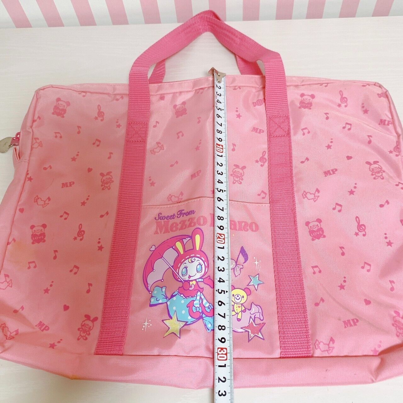 Mezzo Piano Berrie Lesson School Bag Pink Bear Rabbit Candy Kawaii Character