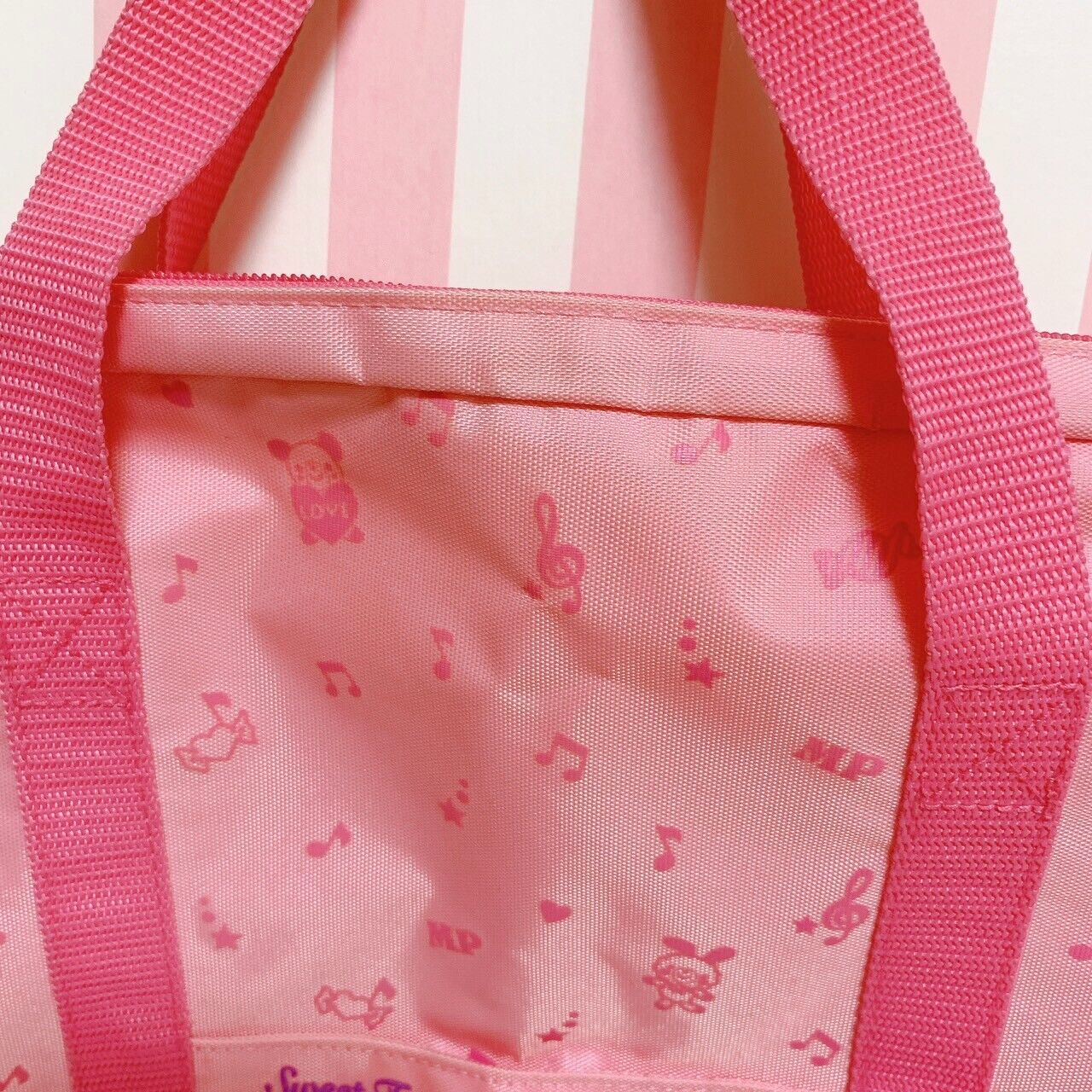 Mezzo Piano Berrie Lesson School Bag Pink Bear Rabbit Candy Kawaii Character