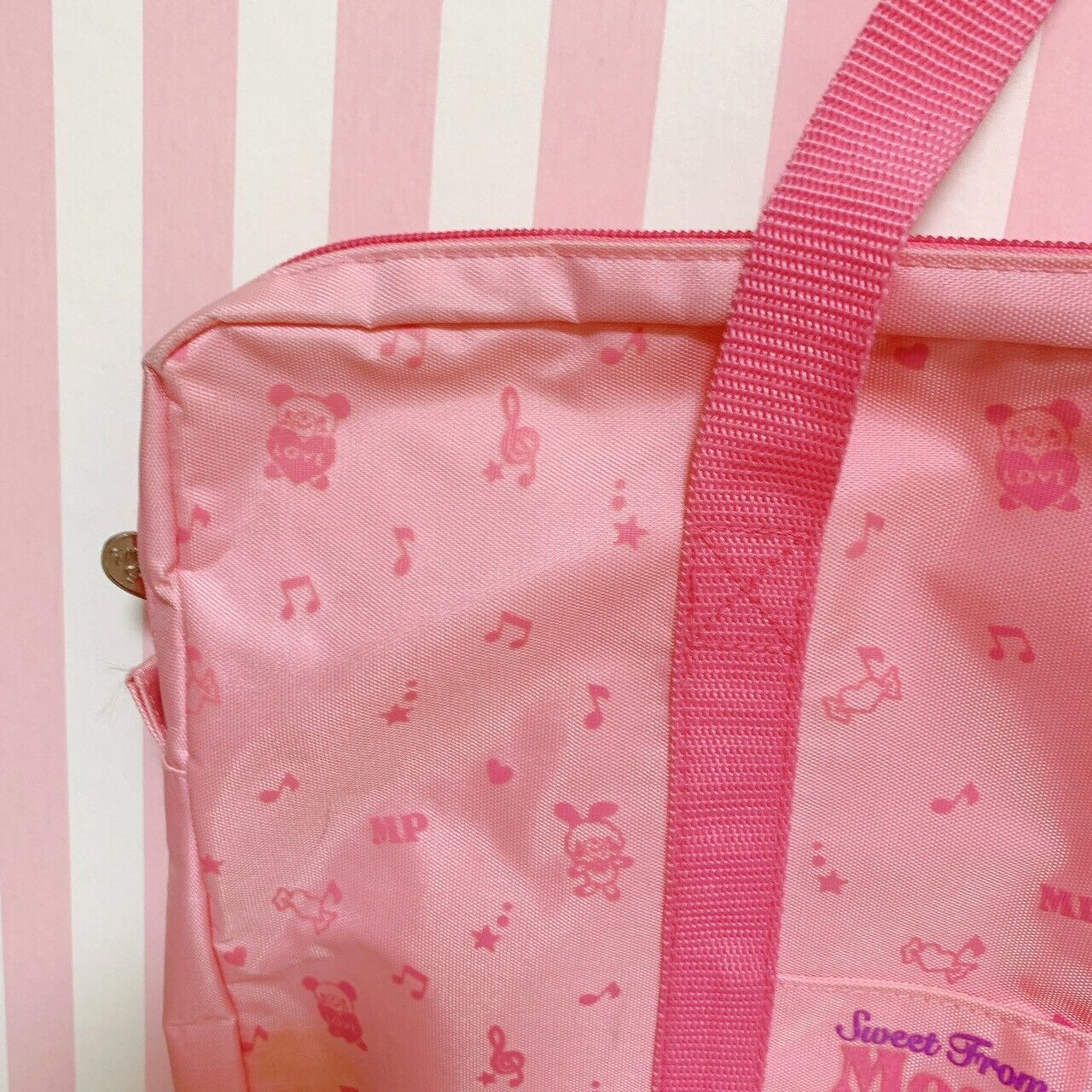 Mezzo Piano Berrie Lesson School Bag Pink Bear Rabbit Candy Kawaii Character