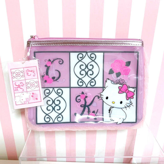 Sanrio Charmmy Charmy Kitty Mini Pouch Case Pink Fur Surround Kawaii Character