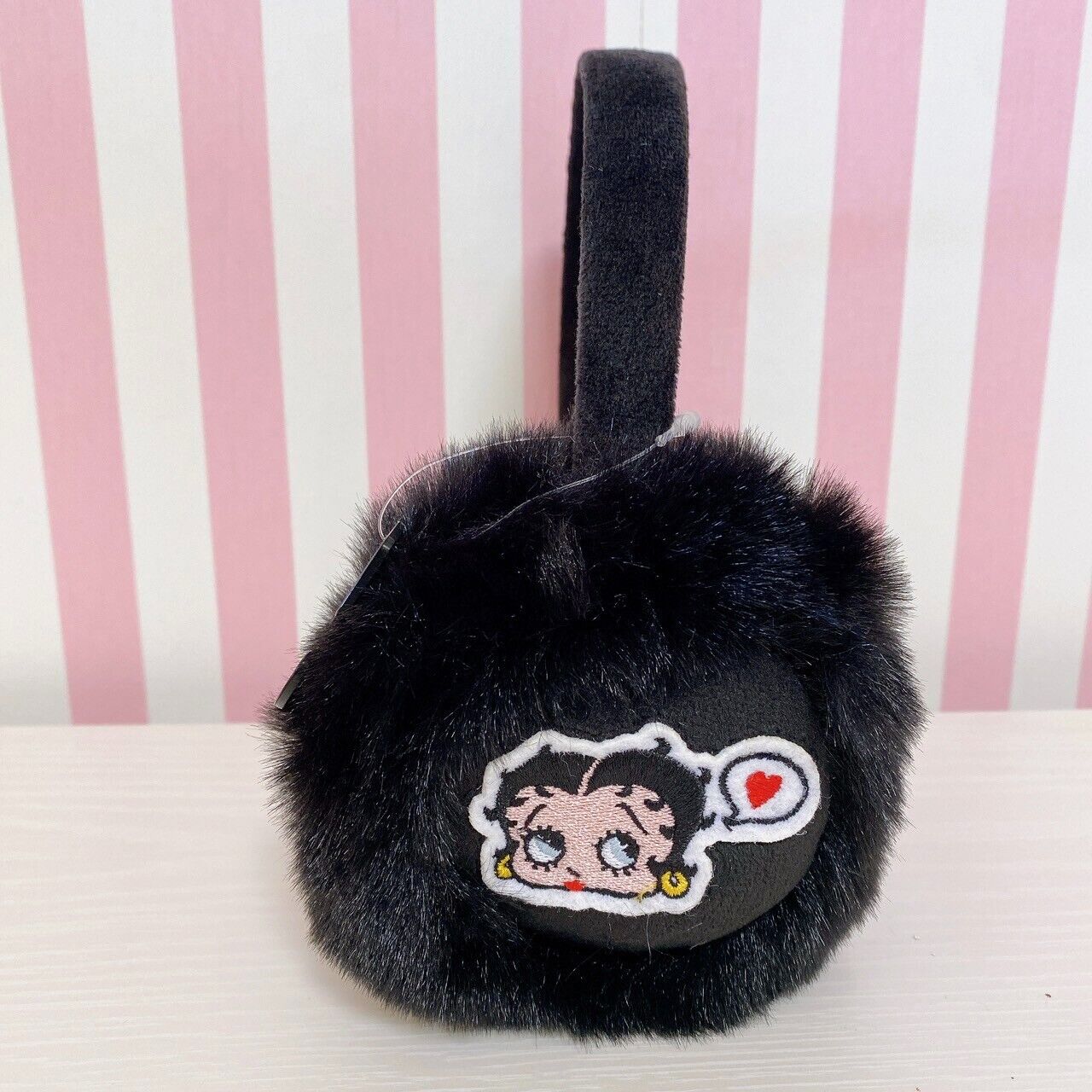 Betty Boop Betty-chan Earmuffs Heart Ear muffs Black Accessory Character Rare