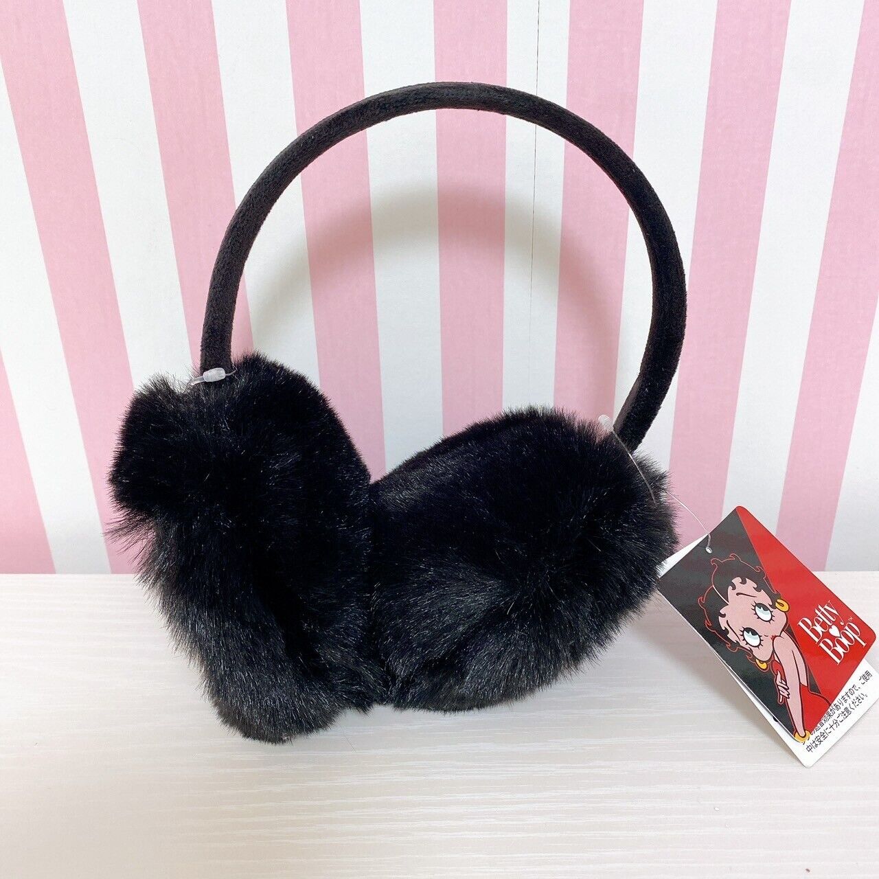 Betty Boop Betty-chan Earmuffs Heart Ear muffs Black Accessory Character Rare