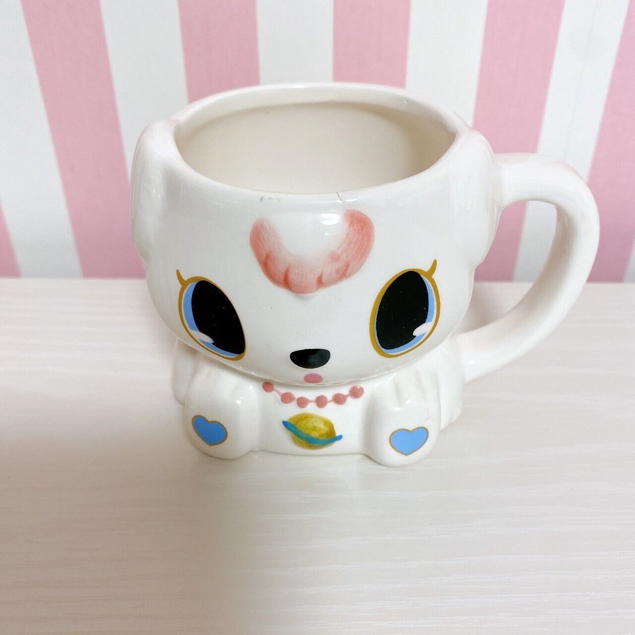 Sanrio Jewelpet Mug Cup White 2 Set Saphie Lapla Characters Cute Kawaii Rare