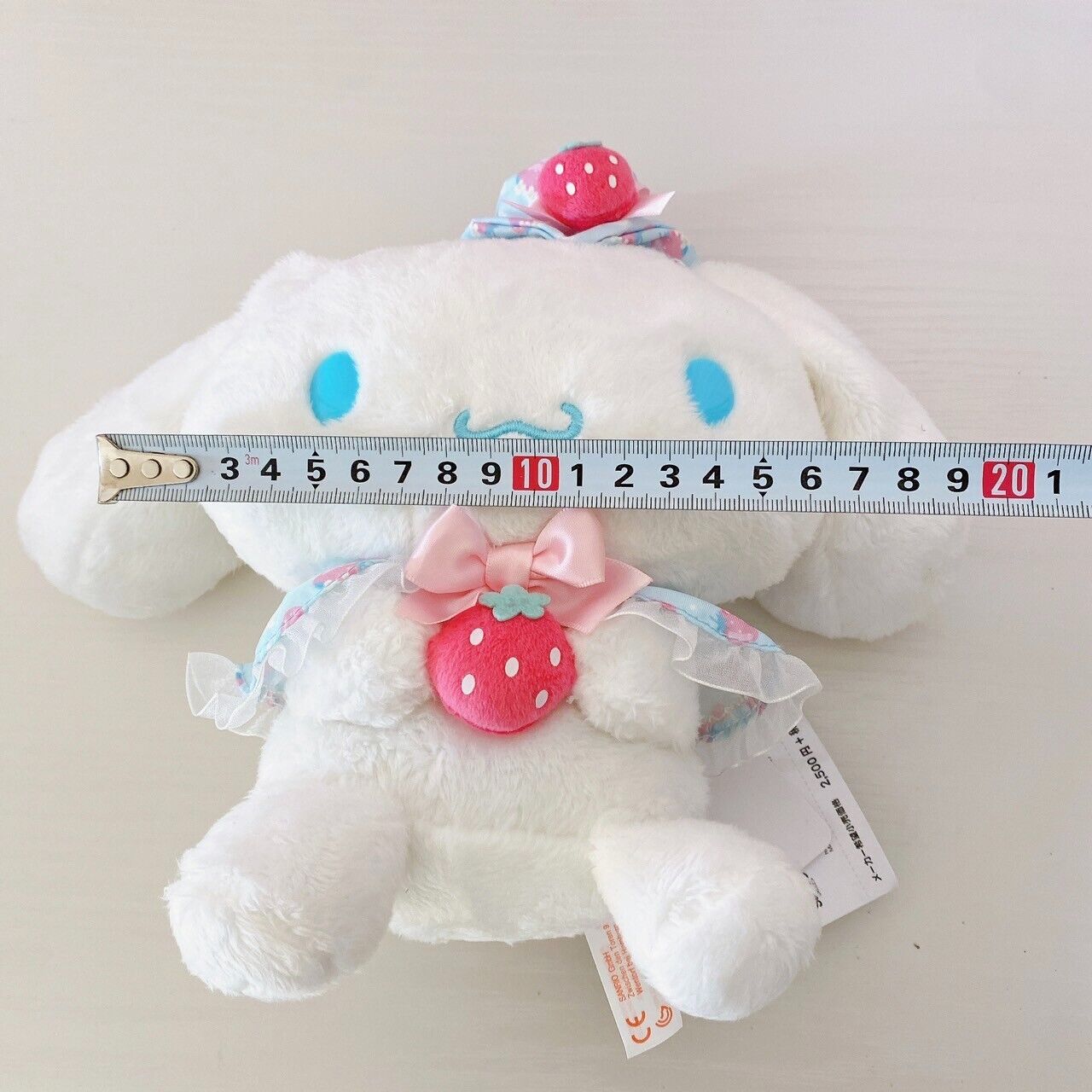 Sanrio Cinnamoroll Plush Strawberry Doll Soft Toy Hat Cloak Characters FuRyu