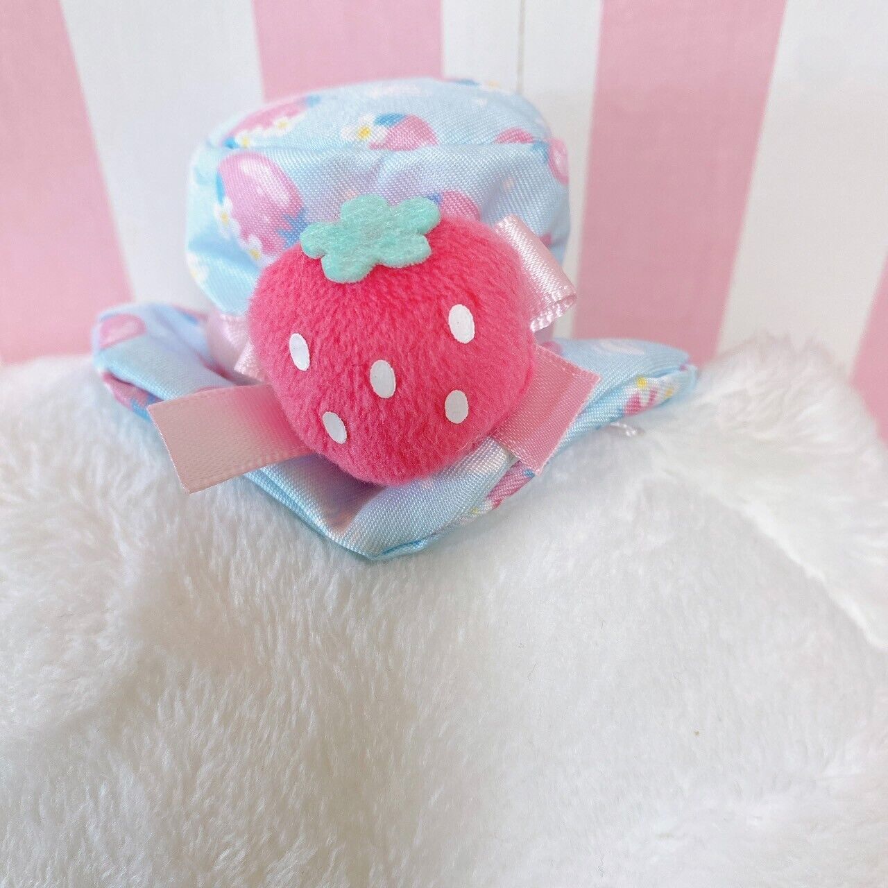 Sanrio Cinnamoroll Plush Strawberry Doll Soft Toy Hat Cloak Characters FuRyu