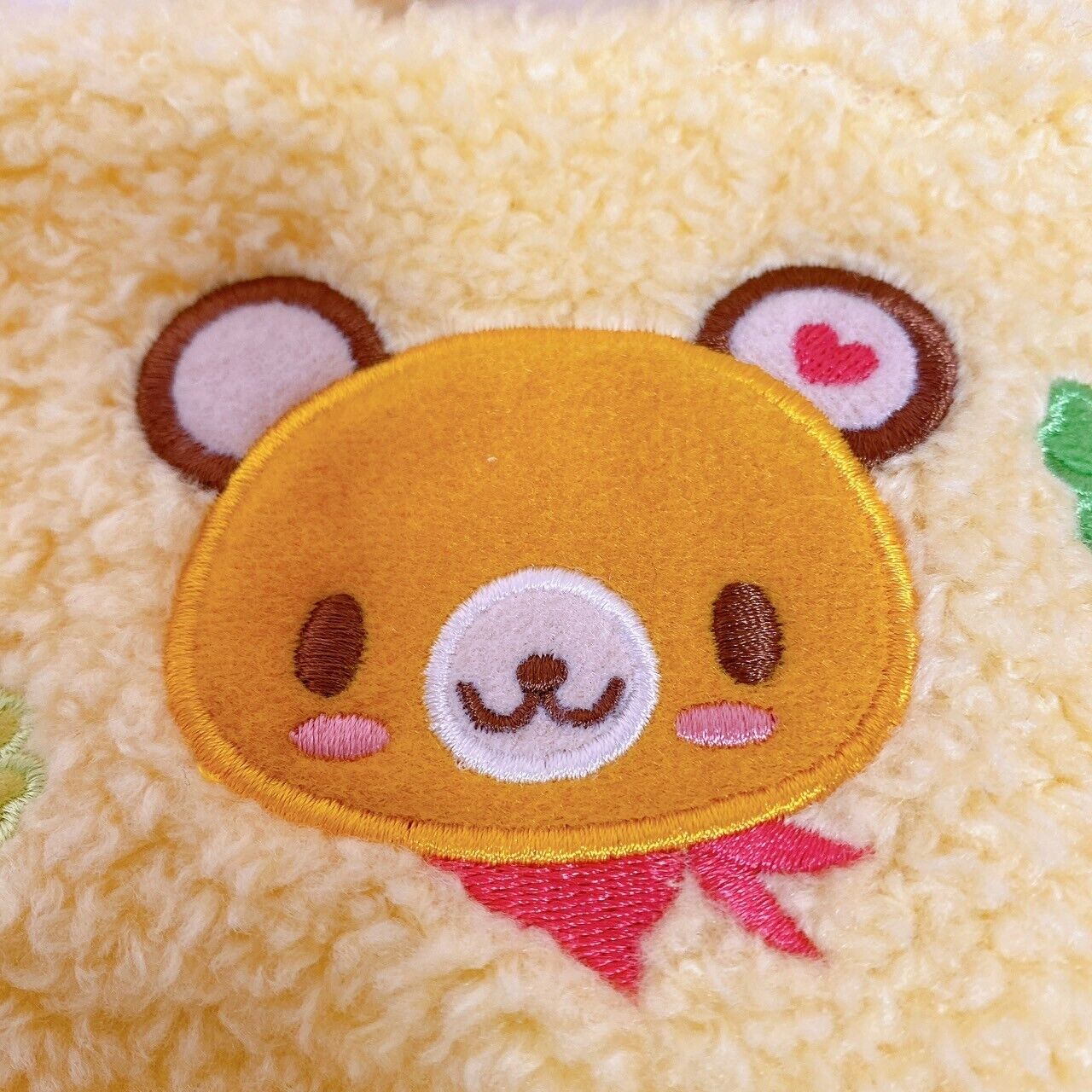 Sanrio Tenorikuma Hand Tote Bag Small Yellow Fluffy Cute Kawaii Characters Rare