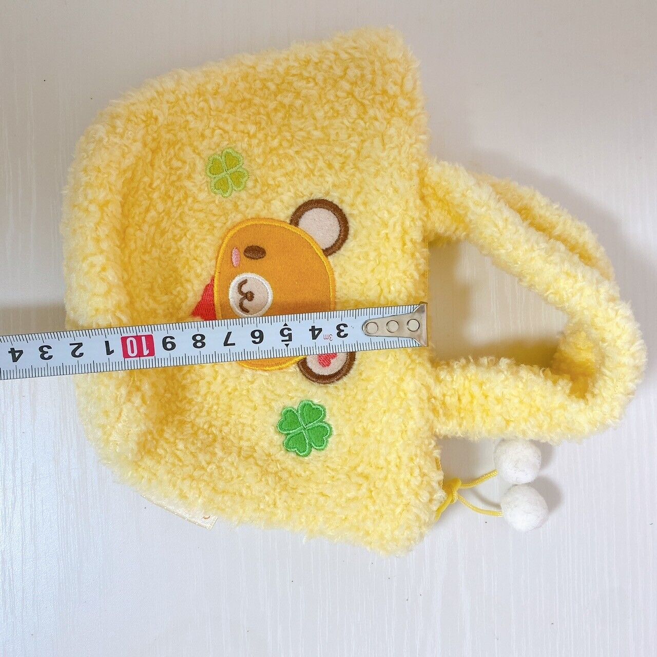 Sanrio Tenorikuma Hand Tote Bag Small Yellow Fluffy Cute Kawaii Characters Rare