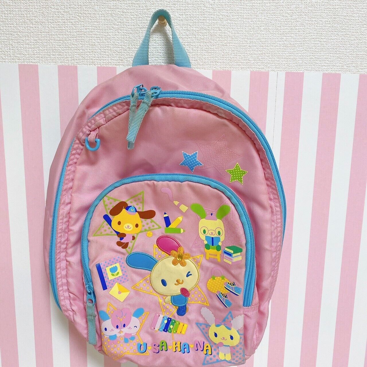 Sanrio Usahana Backpack Rucksack School Bag Kids Pink Study Character Kawaii