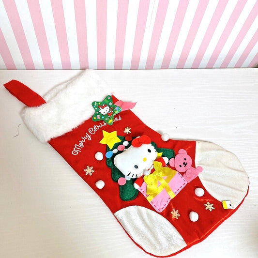 Sanrio Hello Kitty Christmas Boots Stocking Decoration Ornament Red Character