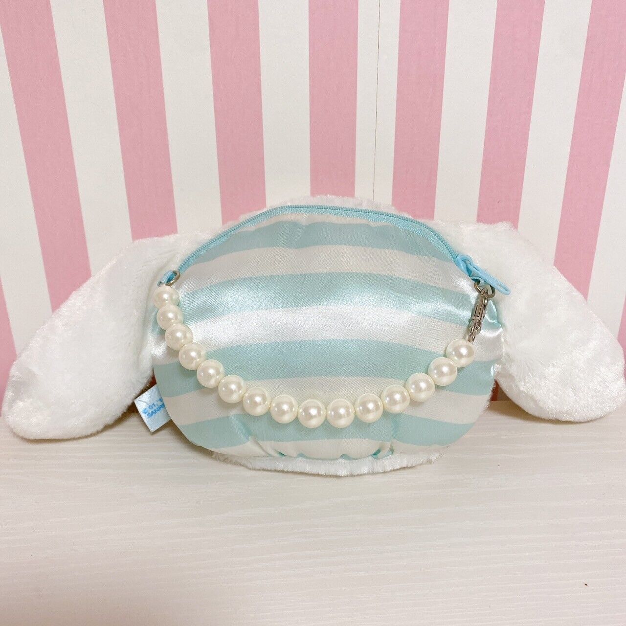 Sanrio Cinnamoroll Pouch Mini Bag Pearl White Light Blue Puppy Character Kawaii