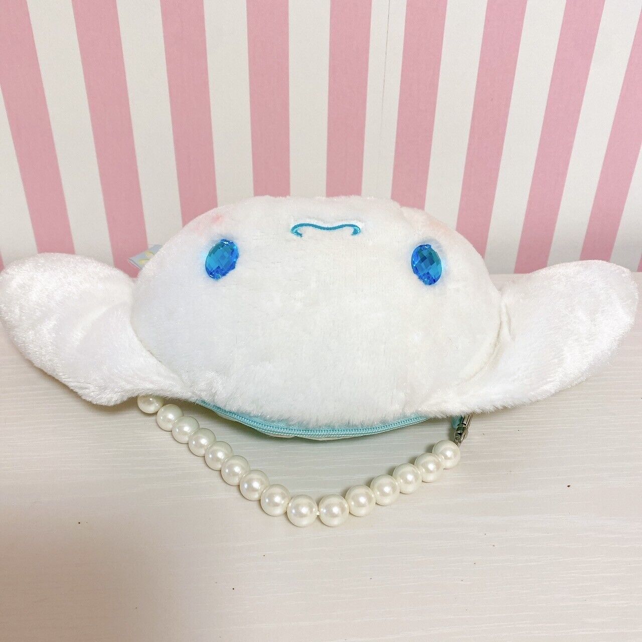 Sanrio Cinnamoroll Pouch Mini Bag Pearl White Light Blue Puppy Character Kawaii