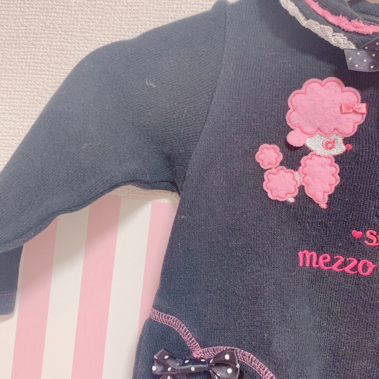 Mezzo Piano Dress Black Poodle 100 Ribbon Sweet Heart Lace Kawaii Character Rare