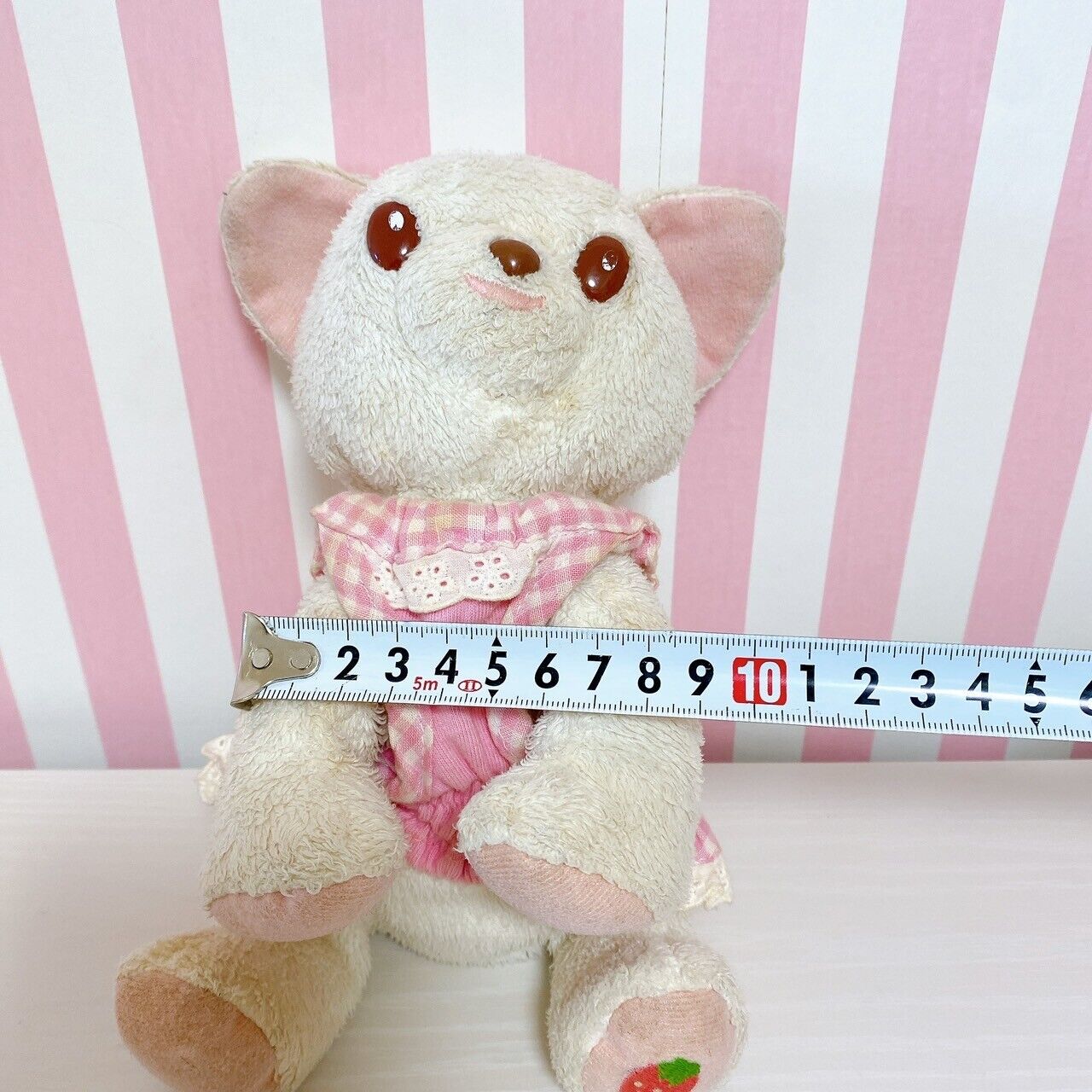 Mother Garden Chihuahua Plush Doll Strawberry Mini Bag White Pink frill Kawaii