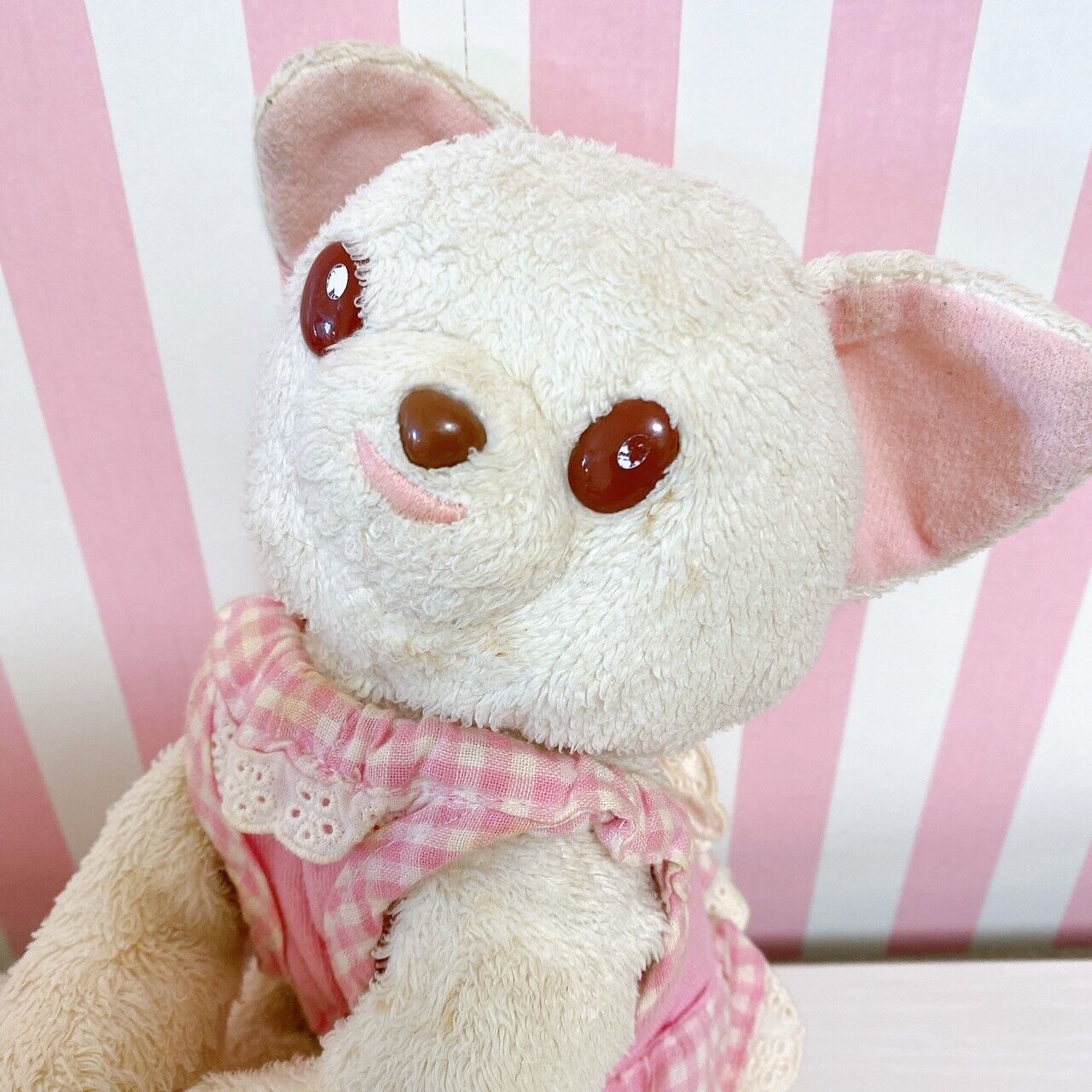 Mother Garden Chihuahua Plush Doll Strawberry Mini Bag White Pink frill Kawaii