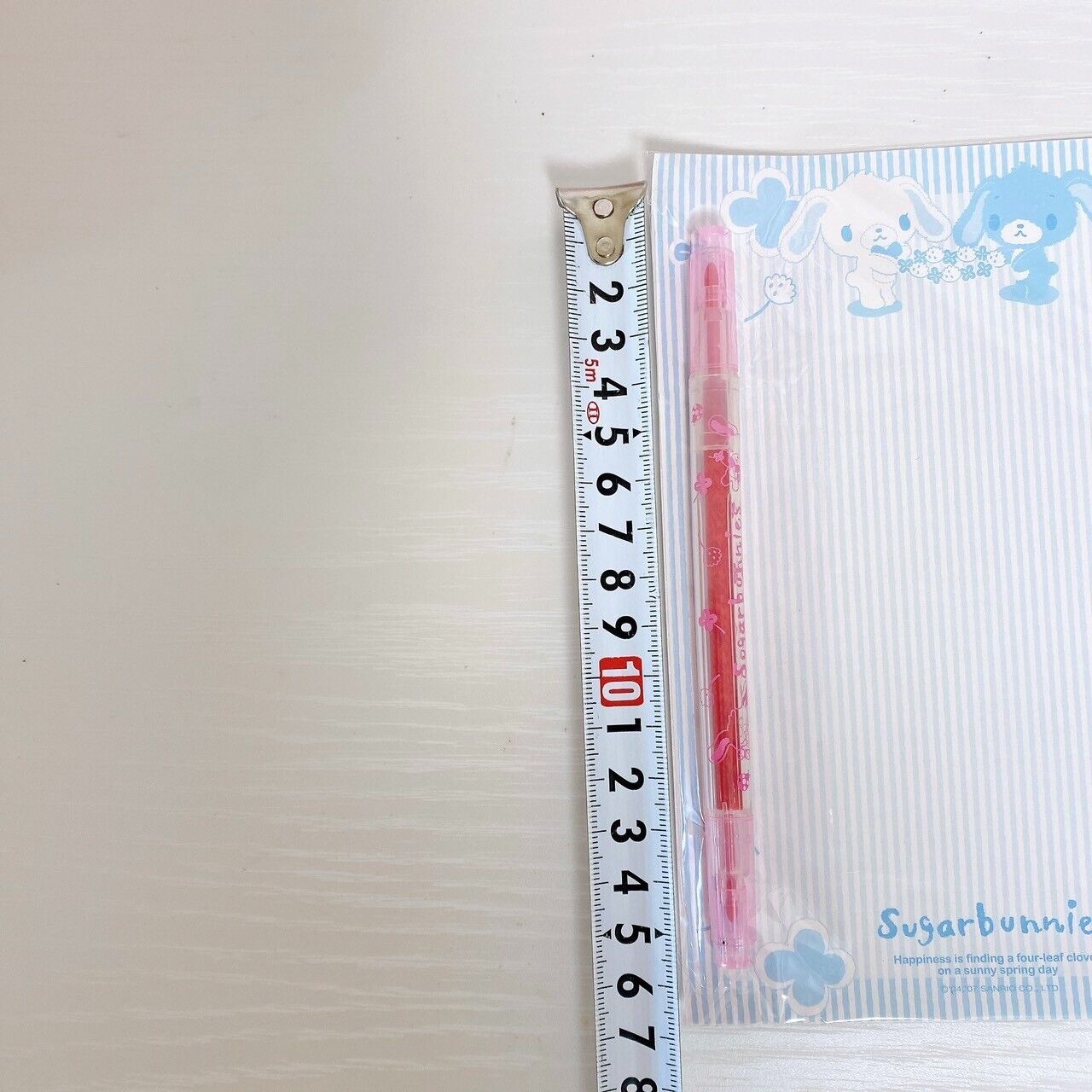 Sanrio Sugar Bunnies Shirousa Kurousa Stationery Mini Bag Memo Sticker Pink Rare