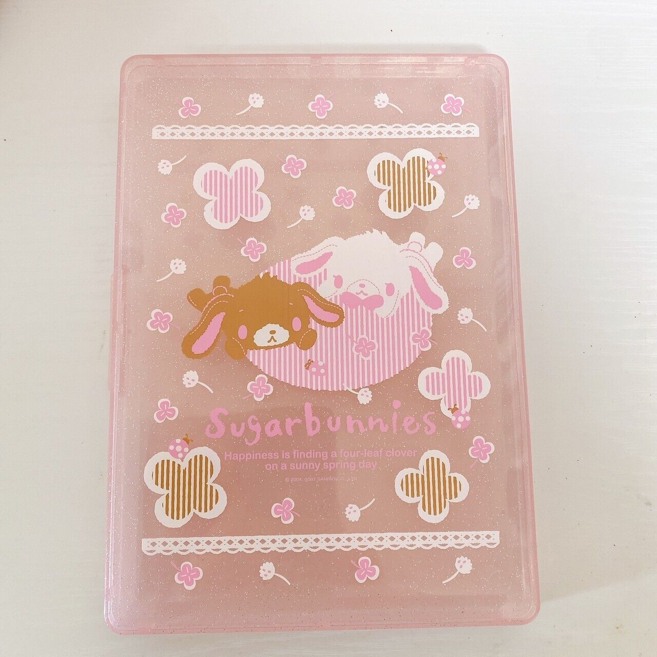 Sanrio Sugar Bunnies Shirousa Kurousa Stationery Mini Bag Memo Sticker Pink Rare