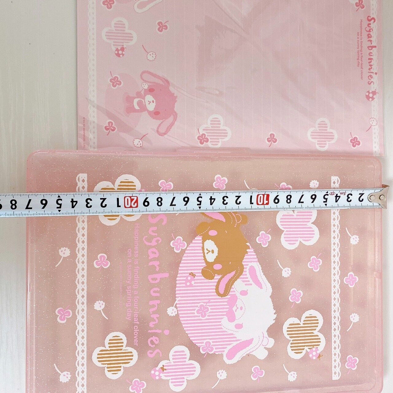 Sanrio Sugar Bunnies Shirousa Kurousa Stationery Mini Bag Memo Sticker Pink Rare