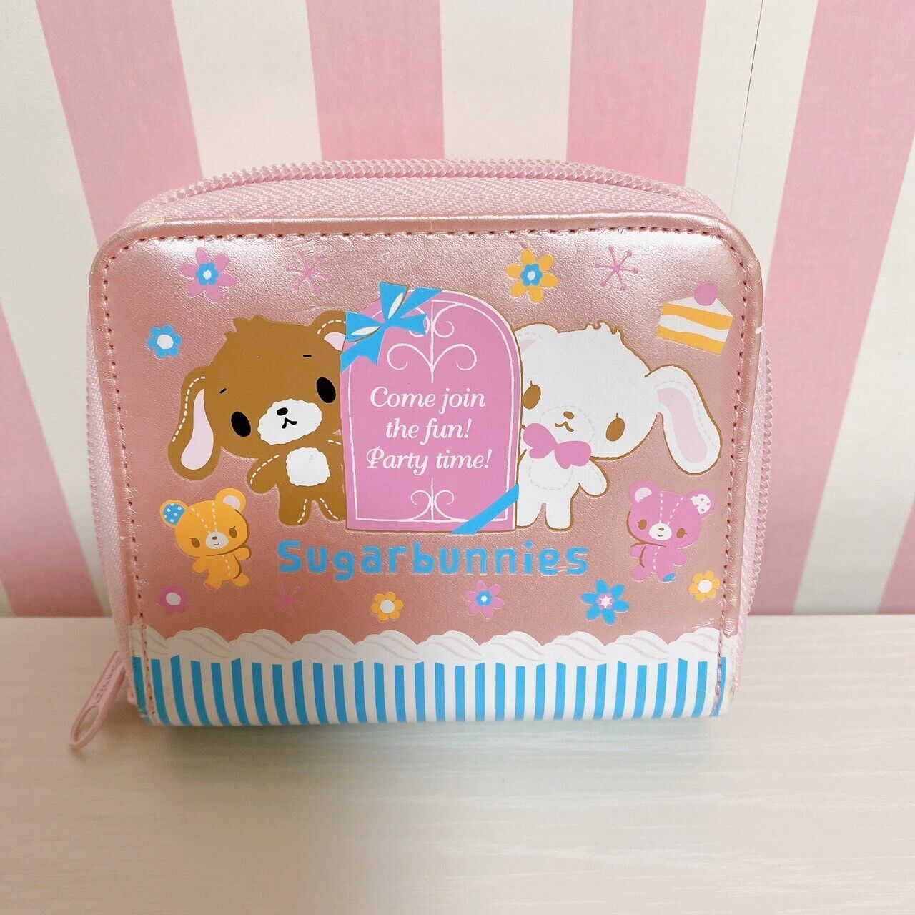 Sanrio Sugar Bunnies Shiro Kuro Coin Case Purse Holder Characters Kawaii Rare