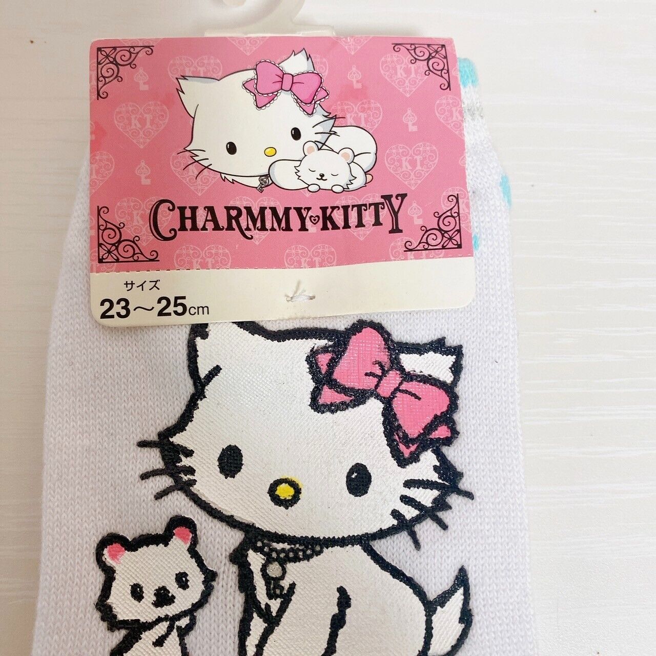 Sanrio Charmmy Charmy Kitty Socks Two-Pair Set Pink White Adults Cute Character