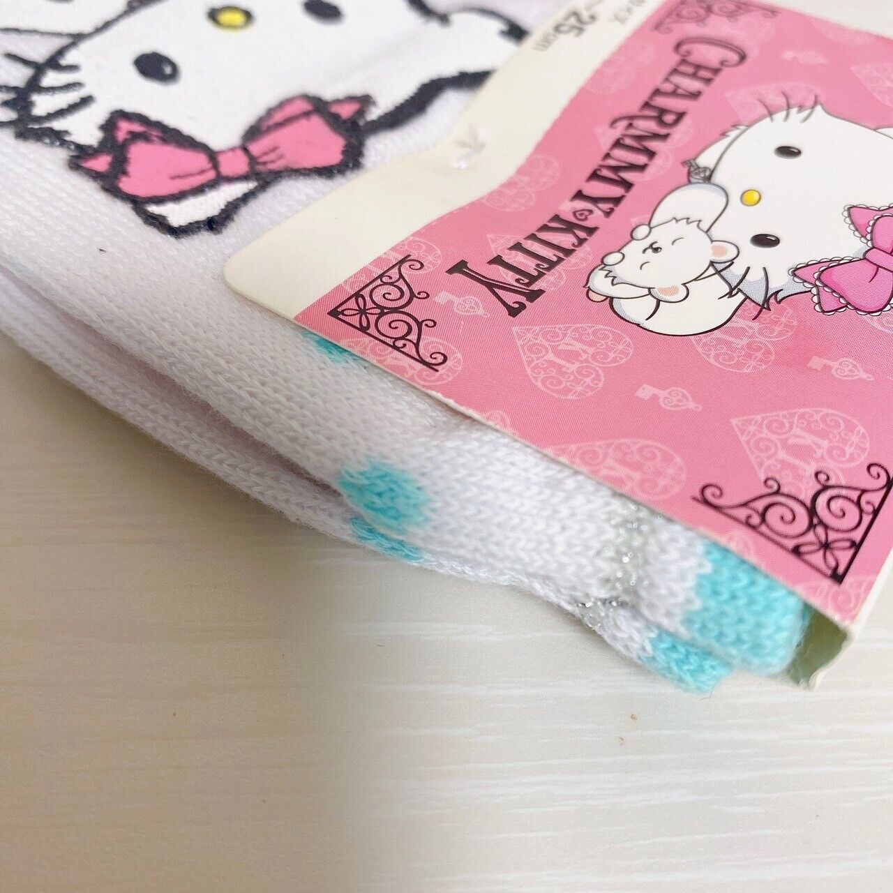 Sanrio Charmmy Charmy Kitty Socks Two-Pair Set Pink White Adults Cute Character