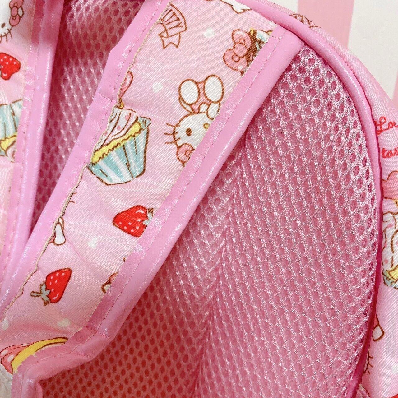 Sanrio Hello Kitty Backpack Rucksack Bag Pink Cupcake Strawberry Character Rare