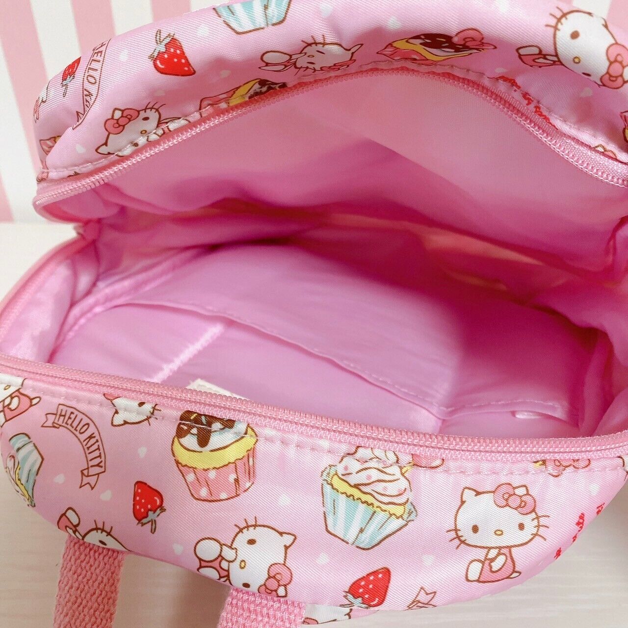 Sanrio Hello Kitty Backpack Rucksack Bag Pink Cupcake Strawberry Character Rare