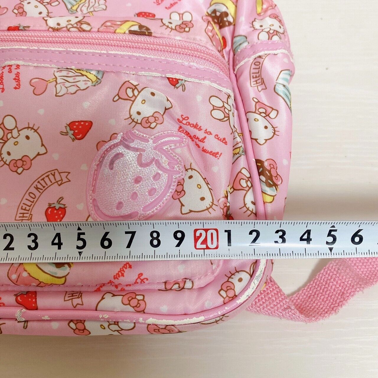 Sanrio Hello Kitty Backpack Rucksack Bag Pink Cupcake Strawberry Character Rare