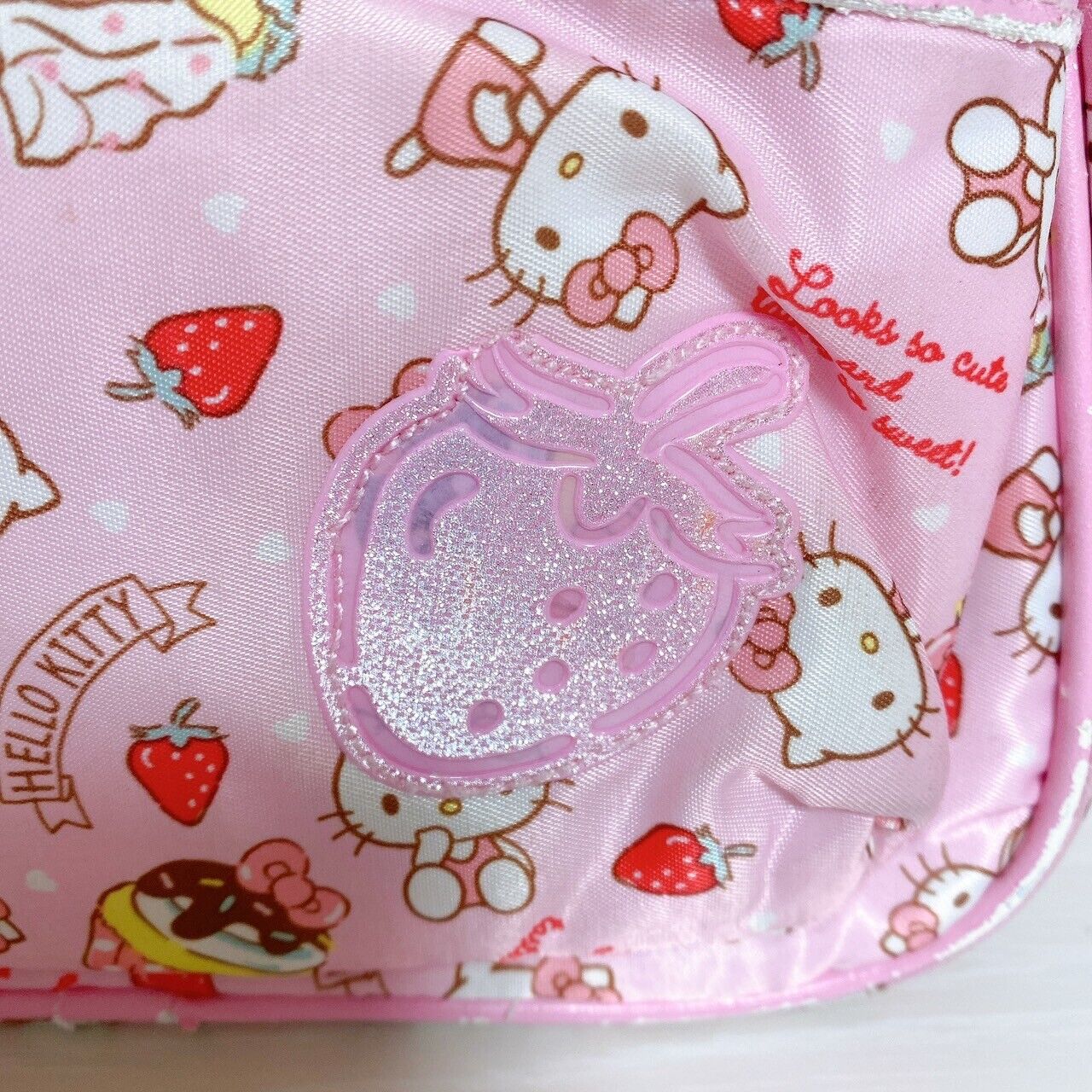 Sanrio Hello Kitty Backpack Rucksack Bag Pink Cupcake Strawberry Character Rare