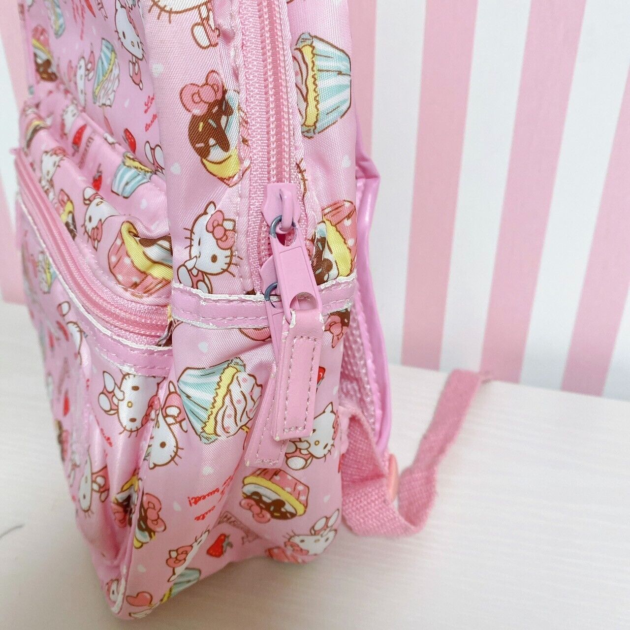 Sanrio Hello Kitty Backpack Rucksack Bag Pink Cupcake Strawberry Character Rare