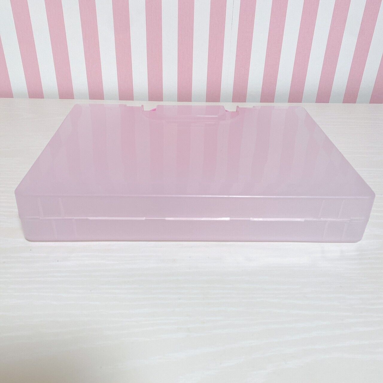 Sanrio Sugar Bunnies Shirousa Kurousa Attache Case Pink Plastic Swing Cloud Rare