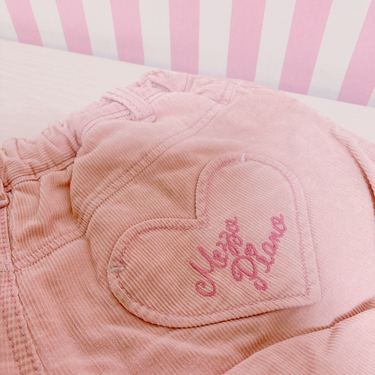 Mezzo Piano Shorts Pants 120 Size Heart Fluffy Pink Kids Kawaii Cute Rare