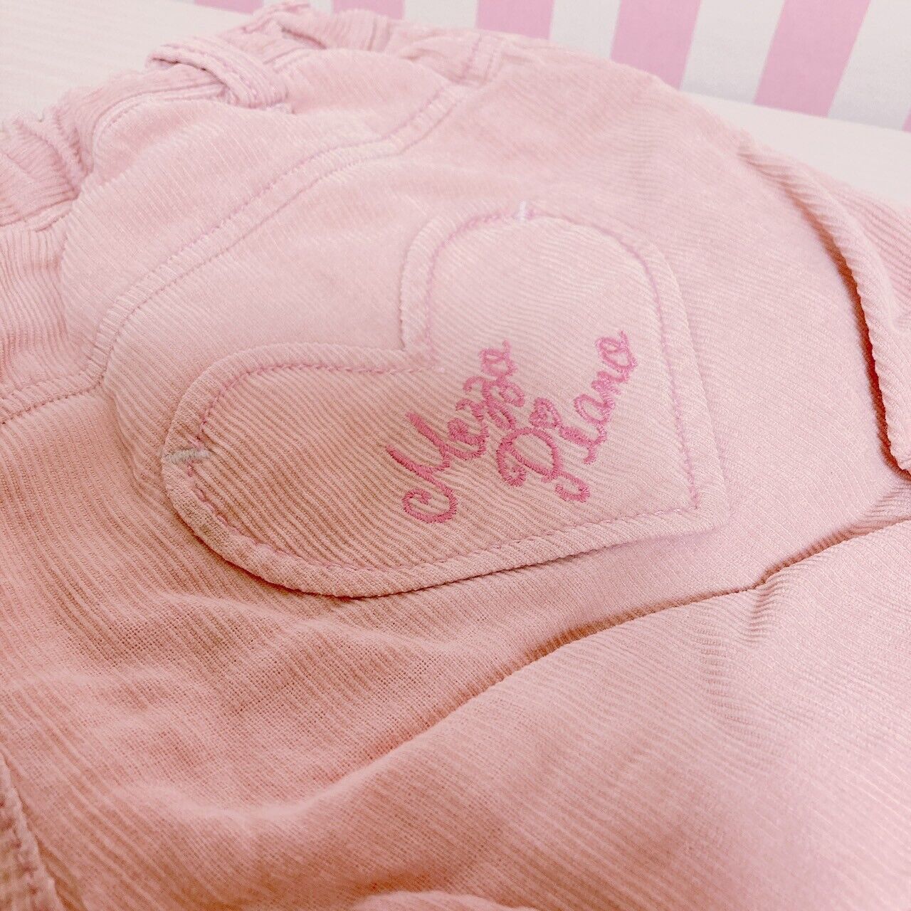 Mezzo Piano Shorts Pants 120 Size Heart Fluffy Pink Kids Kawaii Cute Rare