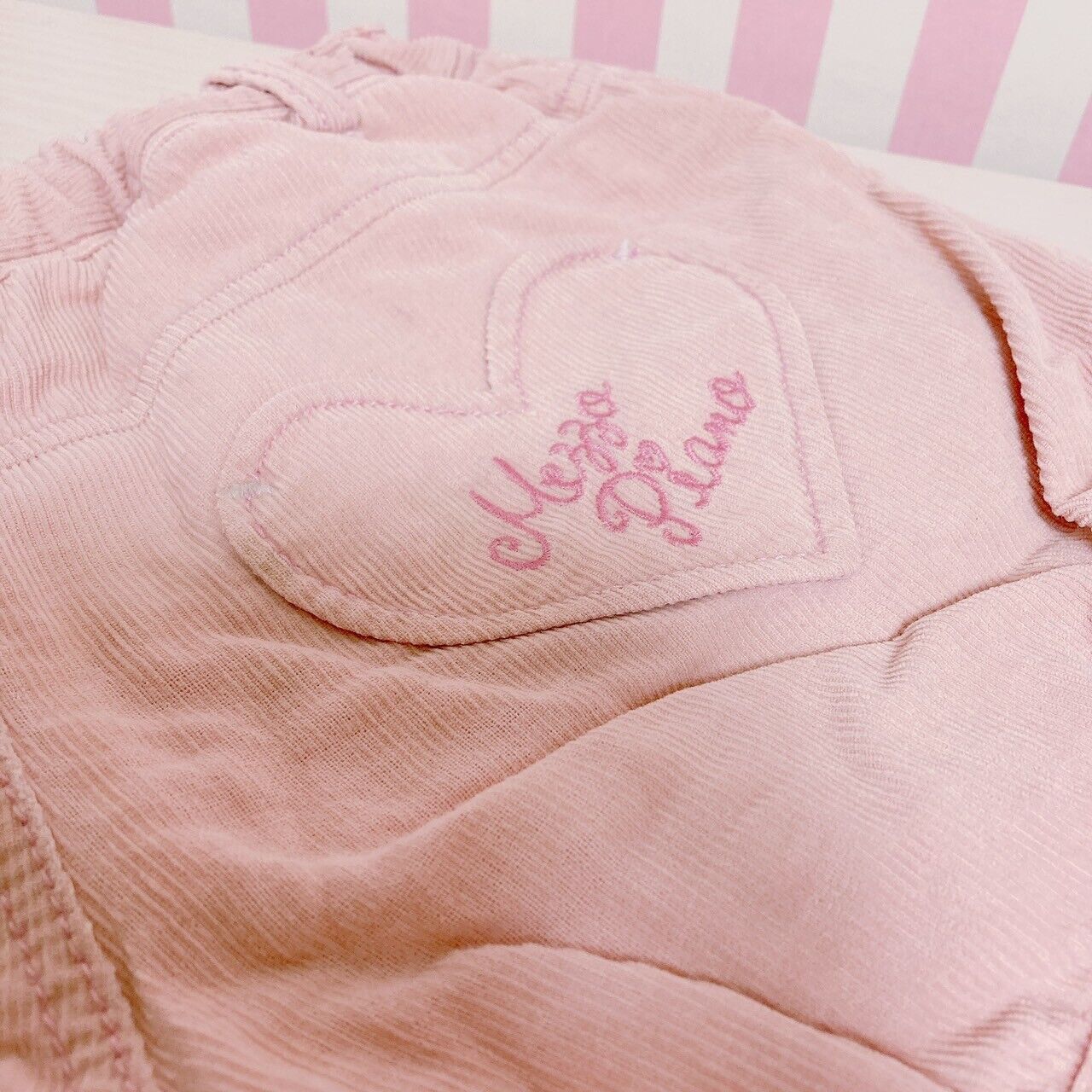 Mezzo Piano Shorts Pants 120 Size Heart Fluffy Pink Kids Kawaii Cute Rare