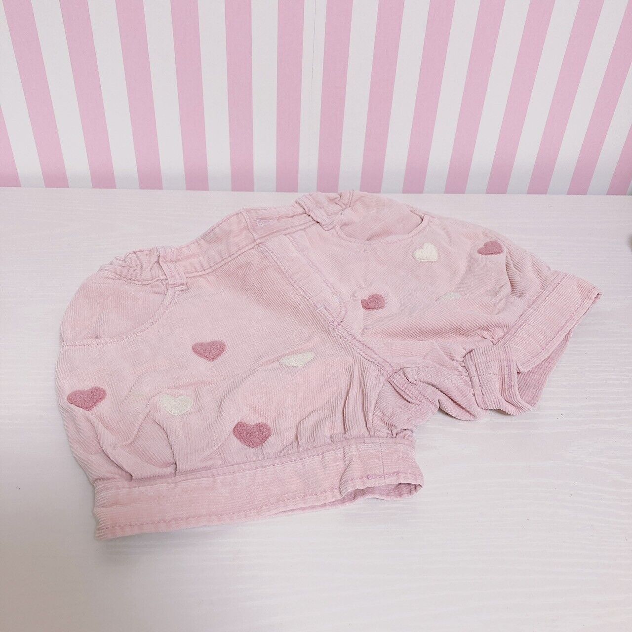 Mezzo Piano Shorts Pants 120 Size Heart Fluffy Pink Kids Kawaii Cute Rare