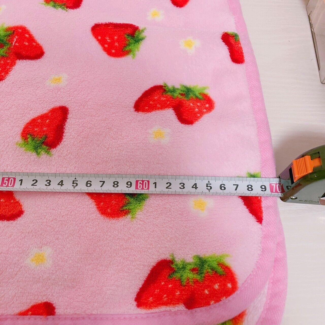 Strawberry Blanket Flower Pink Red Fluffy Kawaii Cute Pretty Rare