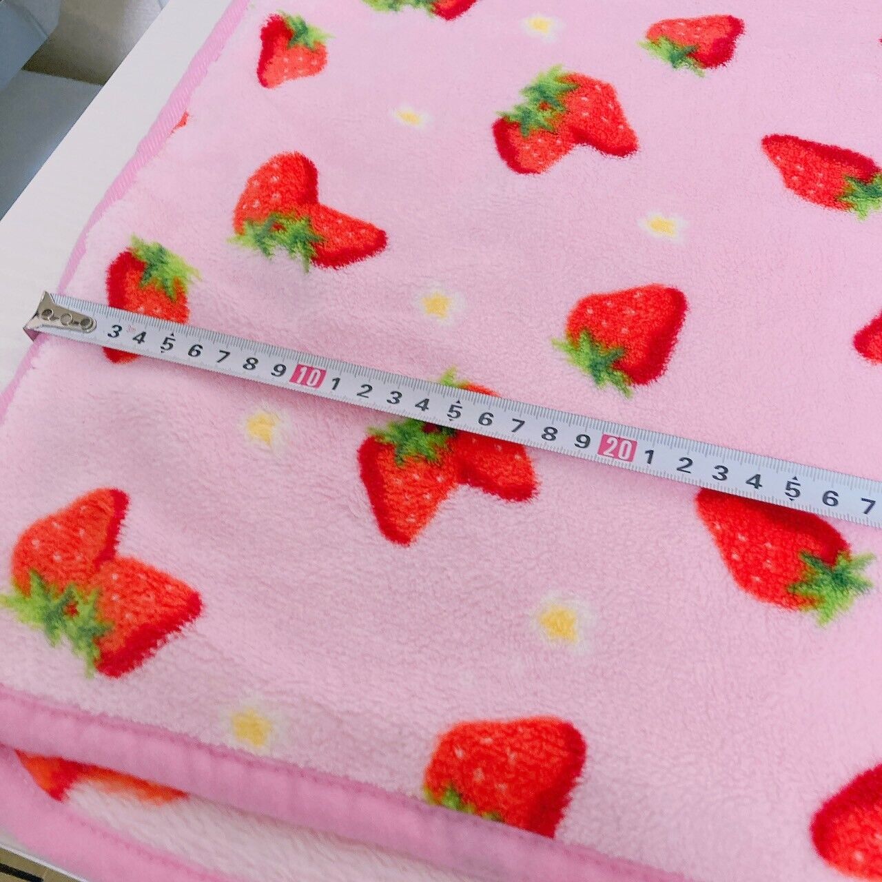 Strawberry Blanket Flower Pink Red Fluffy Kawaii Cute Pretty Rare