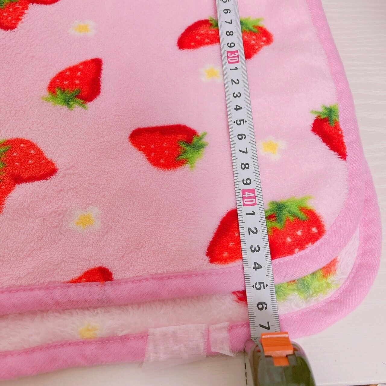 Strawberry Blanket Flower Pink Red Fluffy Kawaii Cute Pretty Rare