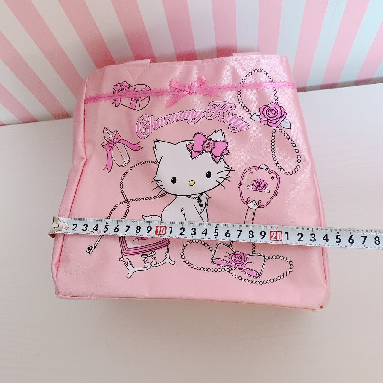 Sanrio Charmmy Charmy Kitty Tote Bag New Pink Ribbon Makeup Kawaii Character