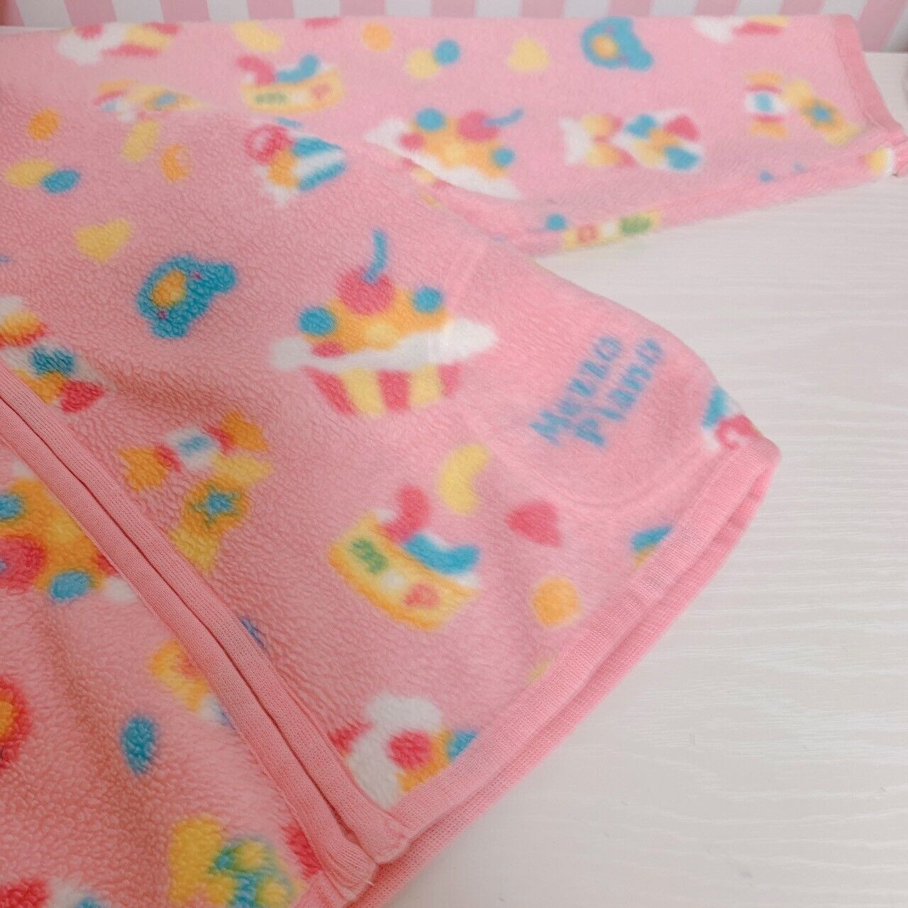 Mezzo Piano Hoodie 100 Size Pink Cake Candy Bear Rabbit Patterned Kids Kawaii