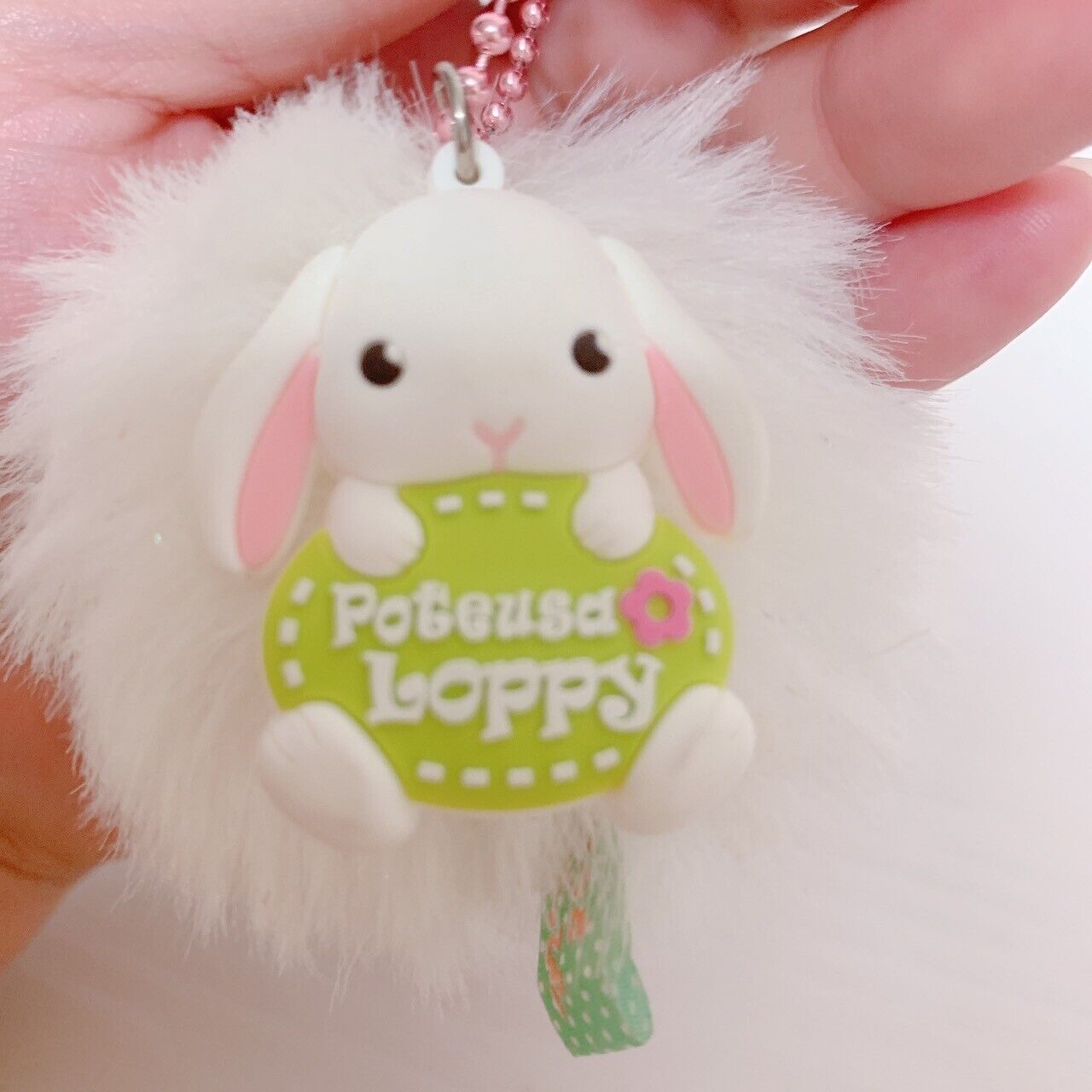 Poteusa Loppy Keyring Soft Toy 5 Set Lop Eared Rabbit Fluffy White Kawaii Rare