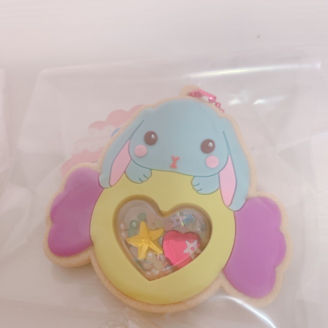 Poteusa Loppy Keyring 4 Set Icing Cookie Heart Lop Eared Rabbit Brown White Blue