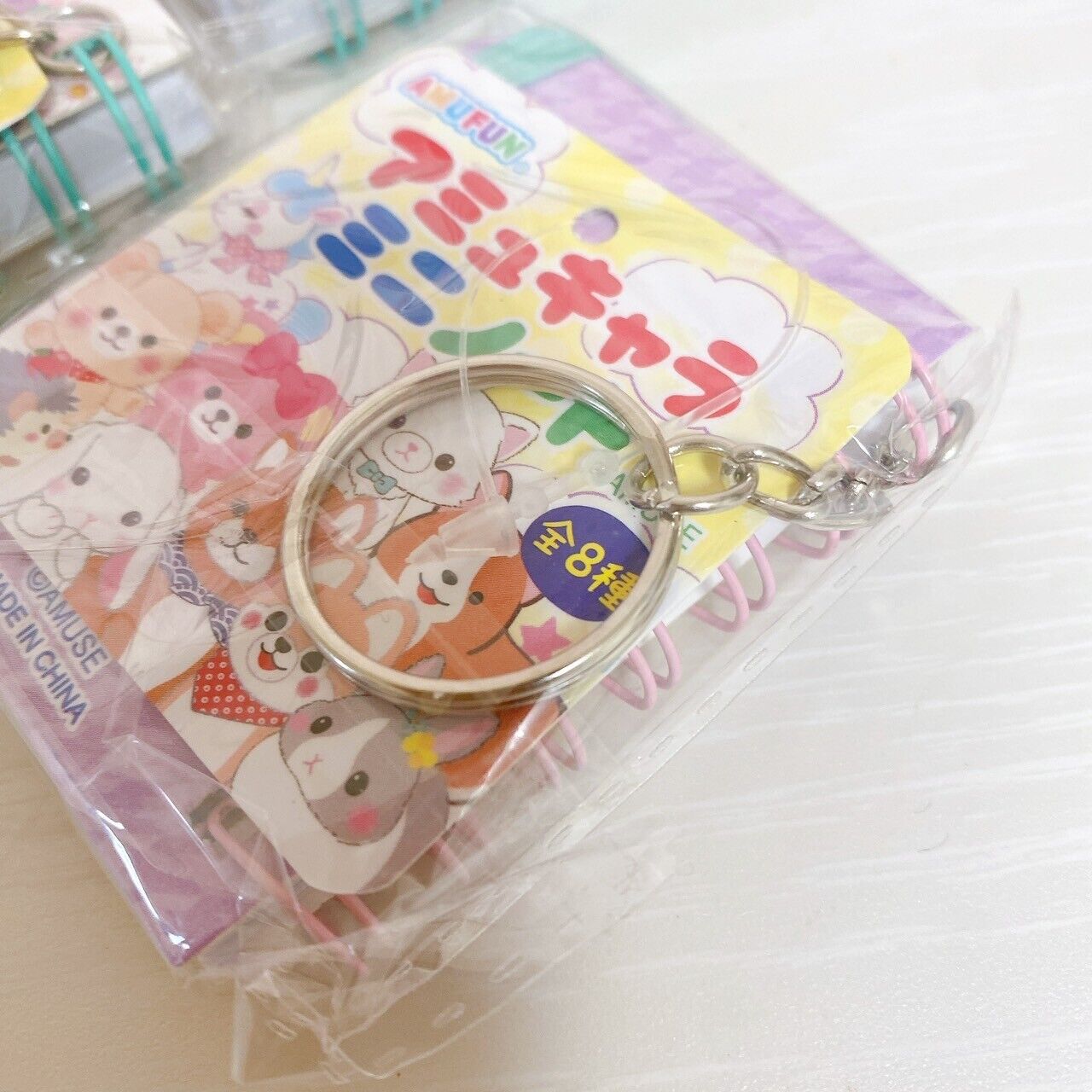 Poteusa Loppy Mini Note Set 3 Notepad Memo Lop Eared Rabbit Keyring Kawaii Rare