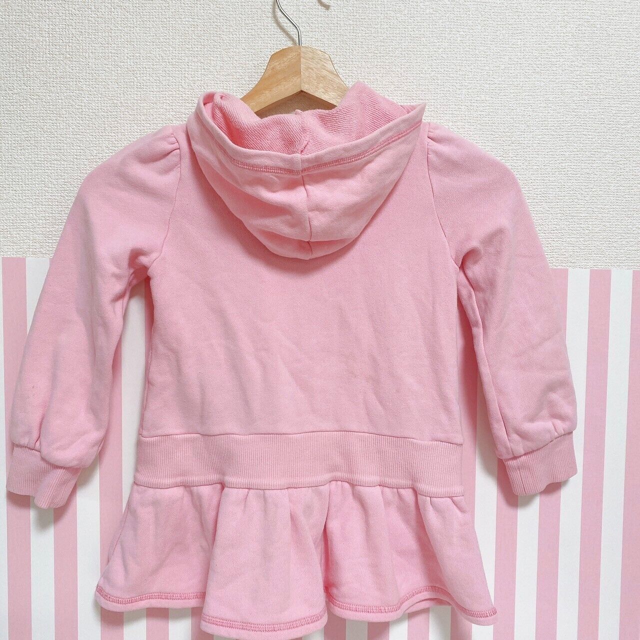 Mezzo Piano Hoodie Pink Size 110cm Ribbon Ballet Pocket Frill Clothing Kawaii