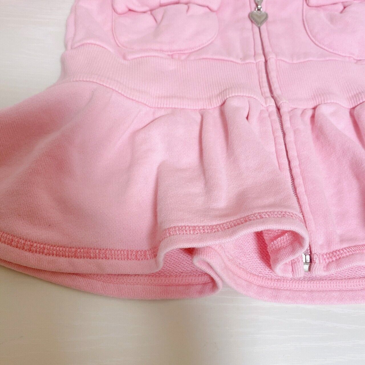 Mezzo Piano Hoodie Pink Size 110cm Ribbon Ballet Pocket Frill Clothing Kawaii